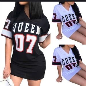 Dress mini white queen